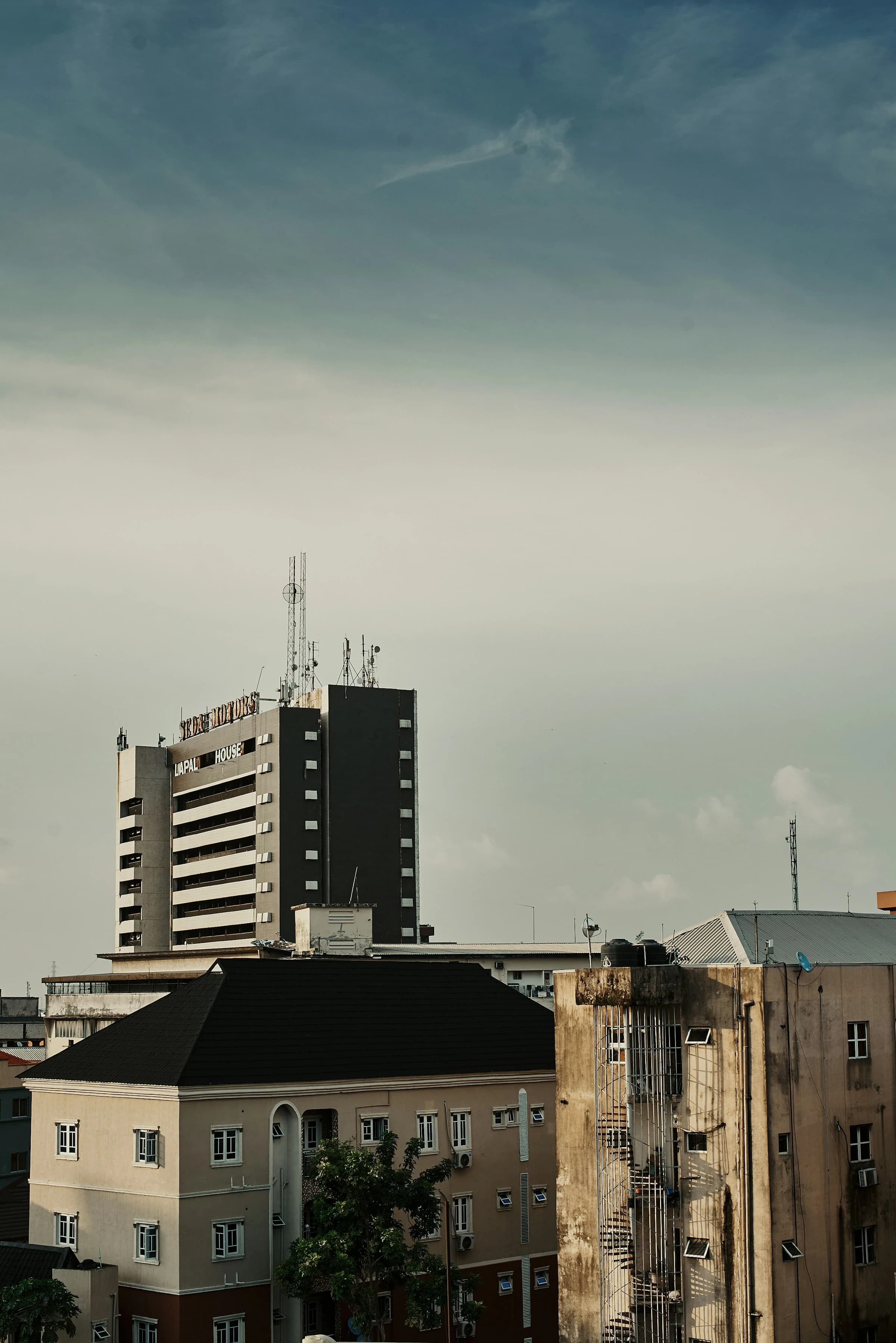 a view of a nigerian residential building